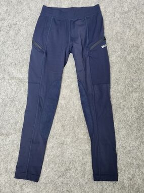 Willit Girls Horse Riding Pants Tights Youth Kids S Blue Knee Patch Equestrian